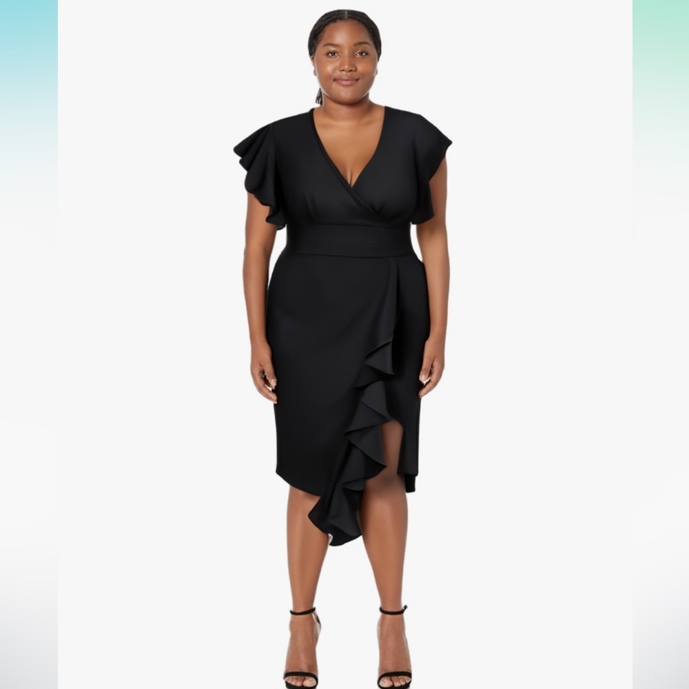 Elegant Black Ruffle Dress
